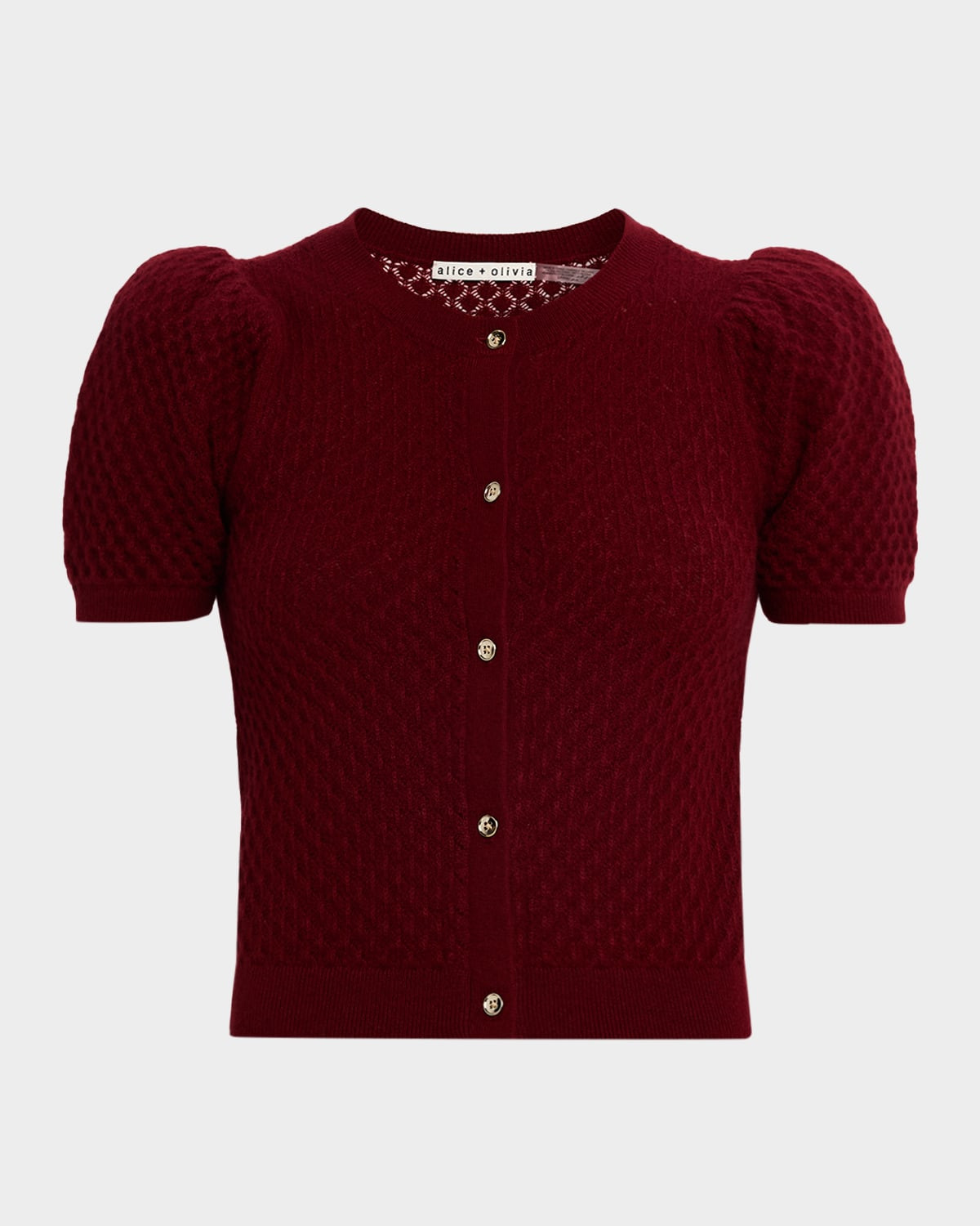 Sabine Puff-Sleeve Cashmere-Blend Sweater | Neiman Marcus