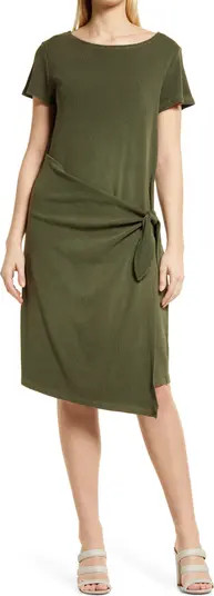 Stretch Cotton Wrap Dress | Nordstrom