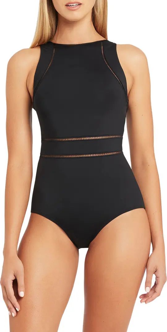 Sea Level High Neck Multifit One-Piece Swimsuit | Nordstrom | Nordstrom