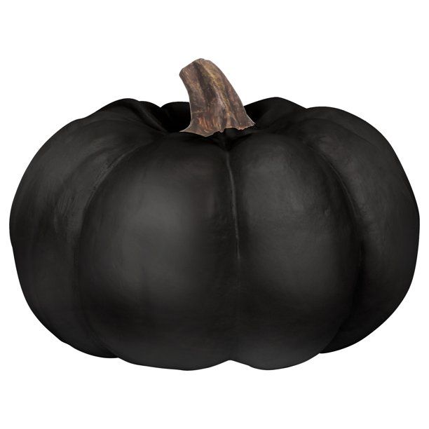 Elanze Designs Midnight Black 6 inch Resin Harvest Decorative Pumpkin | Walmart (US)