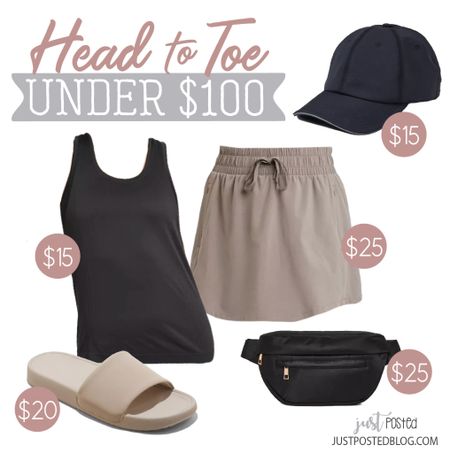 This look is exactly $100, and it is so comfy for a busy summer day! Every item is available in different colors! 

#LTKFindsUnder100
