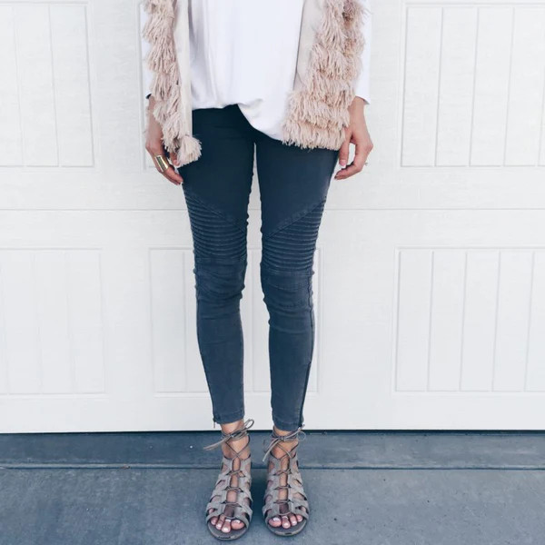 Zipper Moto Jeggings (8 Colors) | Gunny Sack and Co