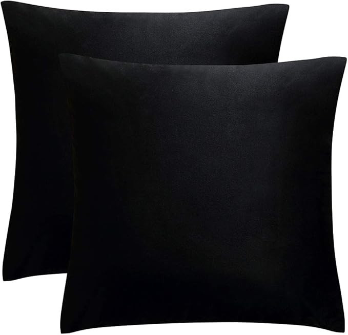JUSPURBET Decorative Velvet Throw Pillows Covers for Couch Bed Sofa,Pack of 2 Soild Soft Cushion ... | Amazon (US)