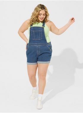 Relaxed Vintage Stretch Shortall | Torrid (US & Canada)