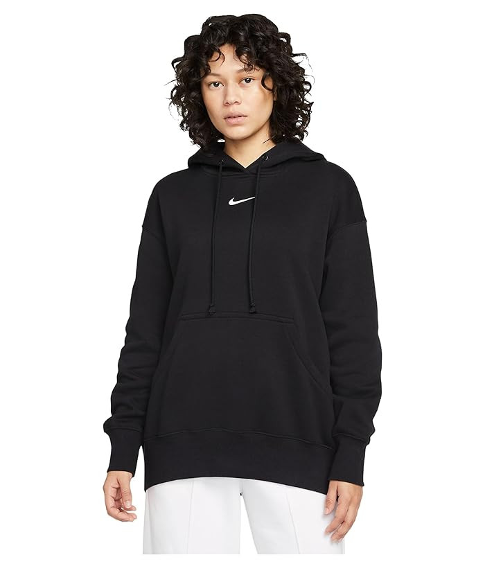 Nike Sportswear Phoenix Fleece Oversized Pullover Hoodie Women's Sweatshirt Midnight Navy/Sail : LG (US 12-14), Cotton/Polyester | Zappos.com