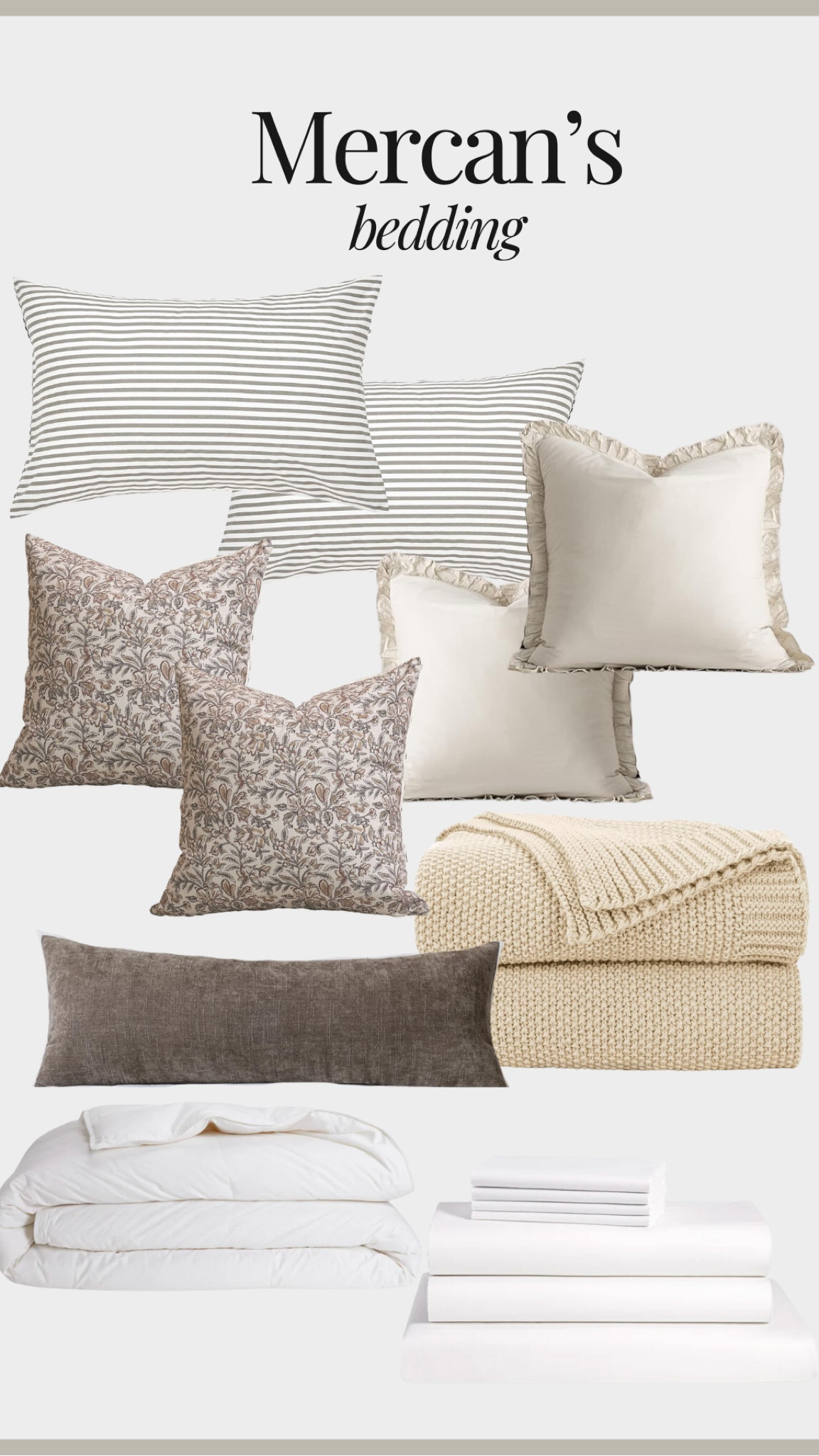 All the layers for this cozy bedroom setting! Loving the ruffled euro shams for something fresh and established. 