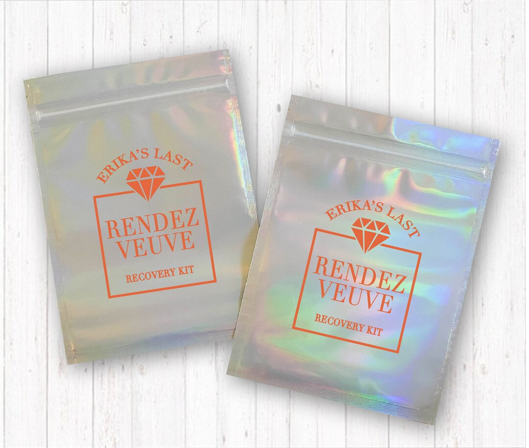 Personalized Last Rendez Veuve-BAG ONLY-Bachelorette Hangover Kit, Hangover Recovery Kit, Bachelo... | Etsy (US)