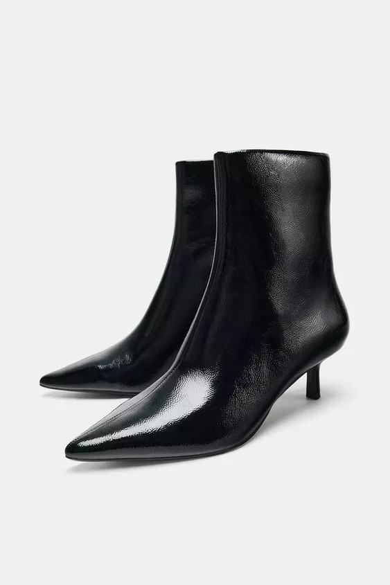KITTEN HEEL ANKLE BOOTS | Zara US