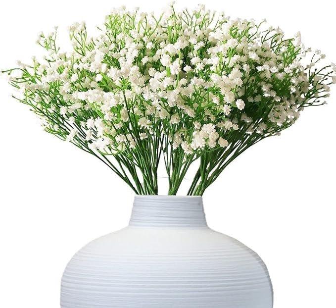 Amazon.com: Nerseki Artificial BabyBreath Flower Real Touch DIY Wedding Party Decoration : Home &... | Amazon (US)