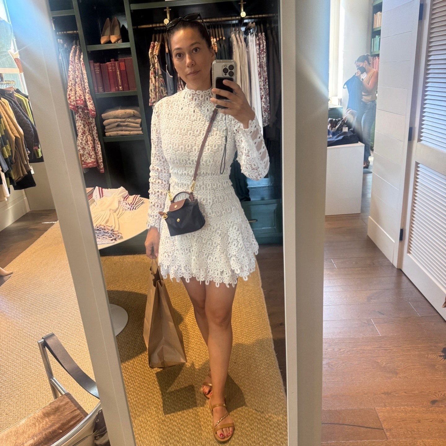 And people say I’m not a rule breaker, lol.  Do you wear white after Labor Day/before Memorial Day? 👗: @jonathansimkhai from @renttherunway #RTRMuse #rtrpartner