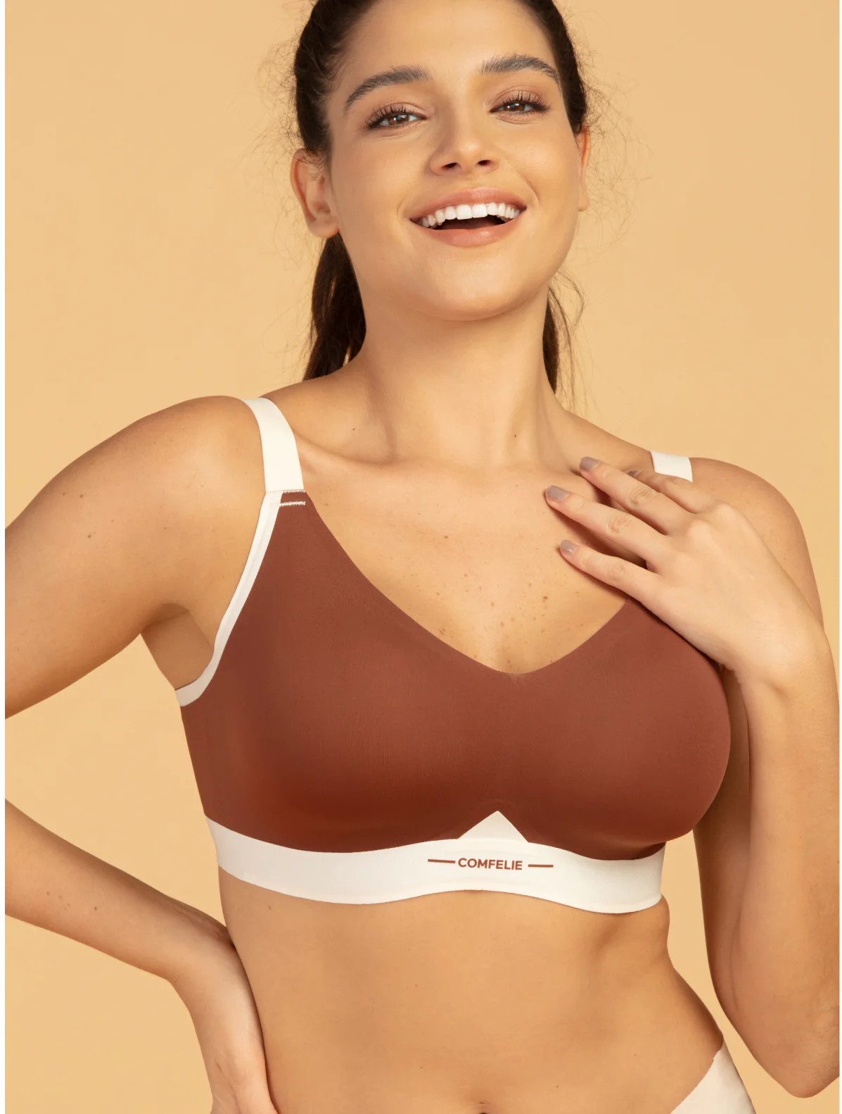 Comfelie® Airlite Color Block V-Neck Everyday Bra | Comfelie