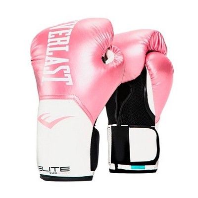 Everlast Elite Leather Training Boxing Gloves Size 12 Ounces, Pink | Target