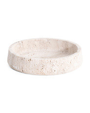 12in Travertine Stone Bowl | TJ Maxx
