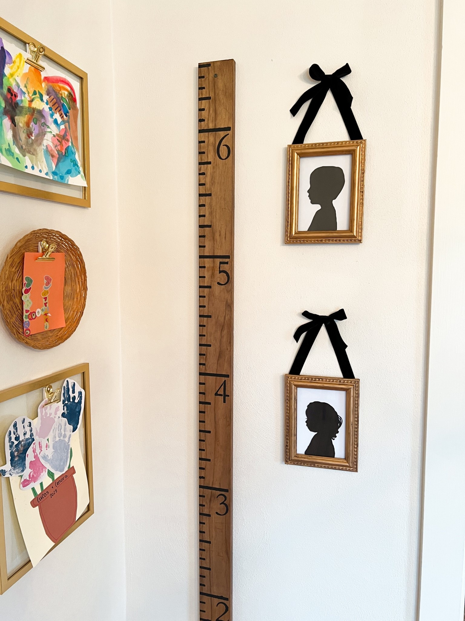Growth Chart 🖤 Kids Art Gallery Wall 🖤 Silhouette Art

#LTKFamily #LTKHome #LTKKids
