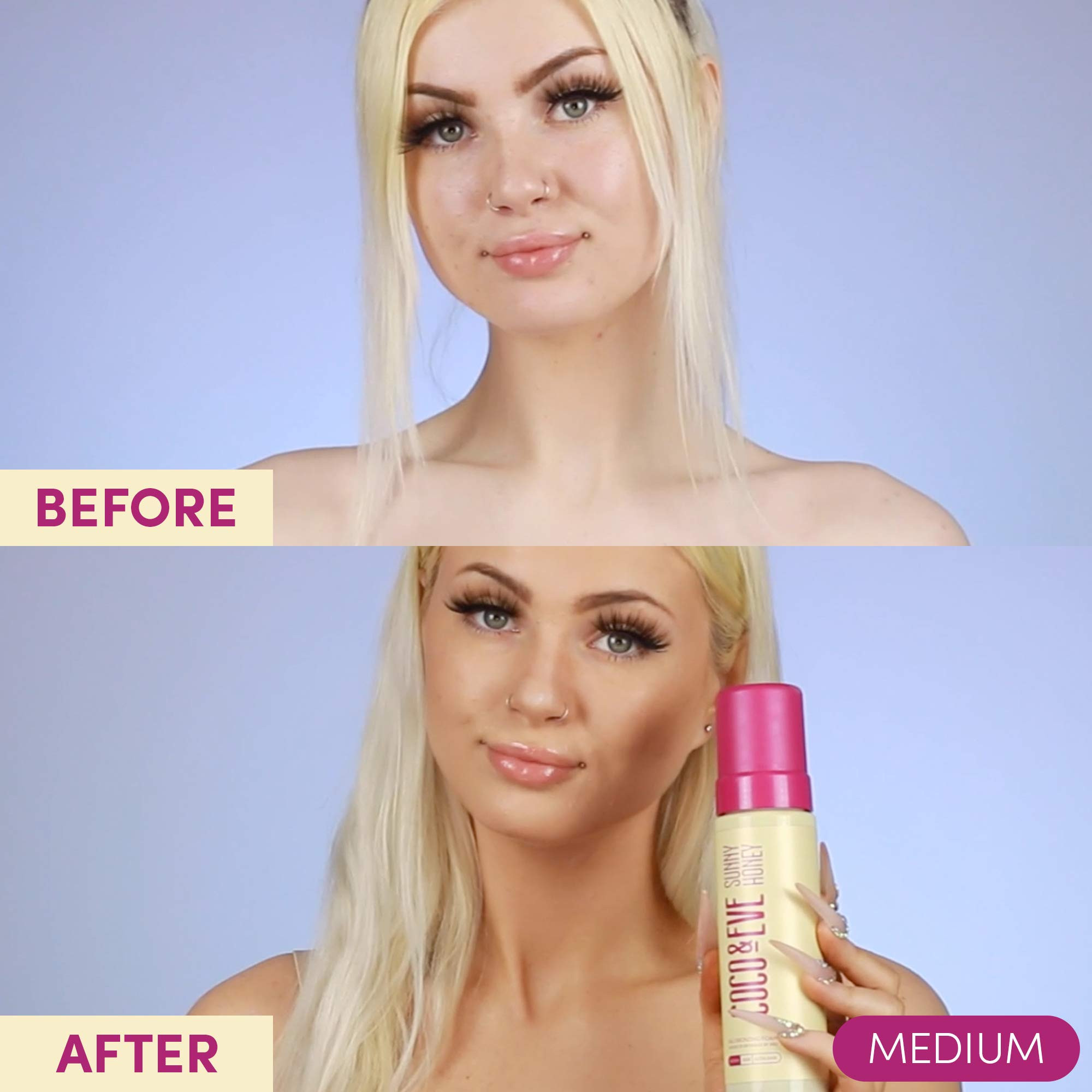 Coco & Eve Self Tanner Foam Kit - (Medium) Streak-Free Sunless Tanning Mousse, Tropically Scented... | Amazon (US)