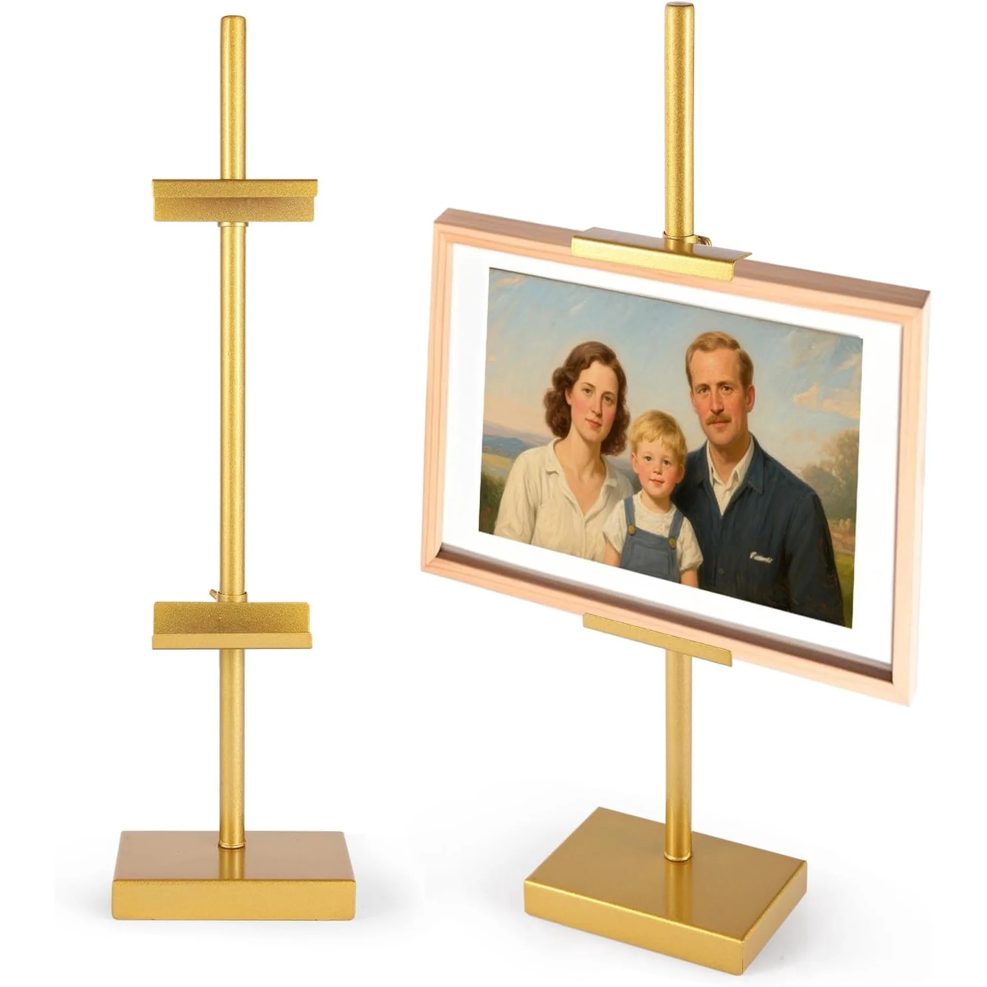 1pcs Adjustable Tabletop Easel for Picture Frames, Easel Stand for Display, Gold Picture Frame St... | Walmart (US)