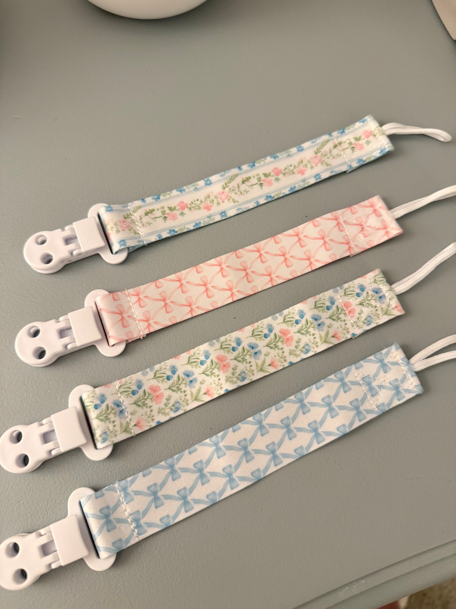 The cutest $8 paci clips for baby girl! Grandmilliennial baby finds! 

#LTKBaby #LTKKids