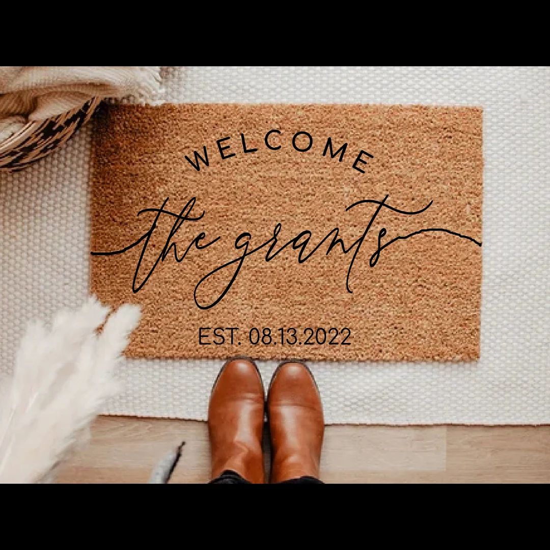 Welcome Doormat Custom Doormat Family Doormat Personalized - Etsy | Etsy (US)