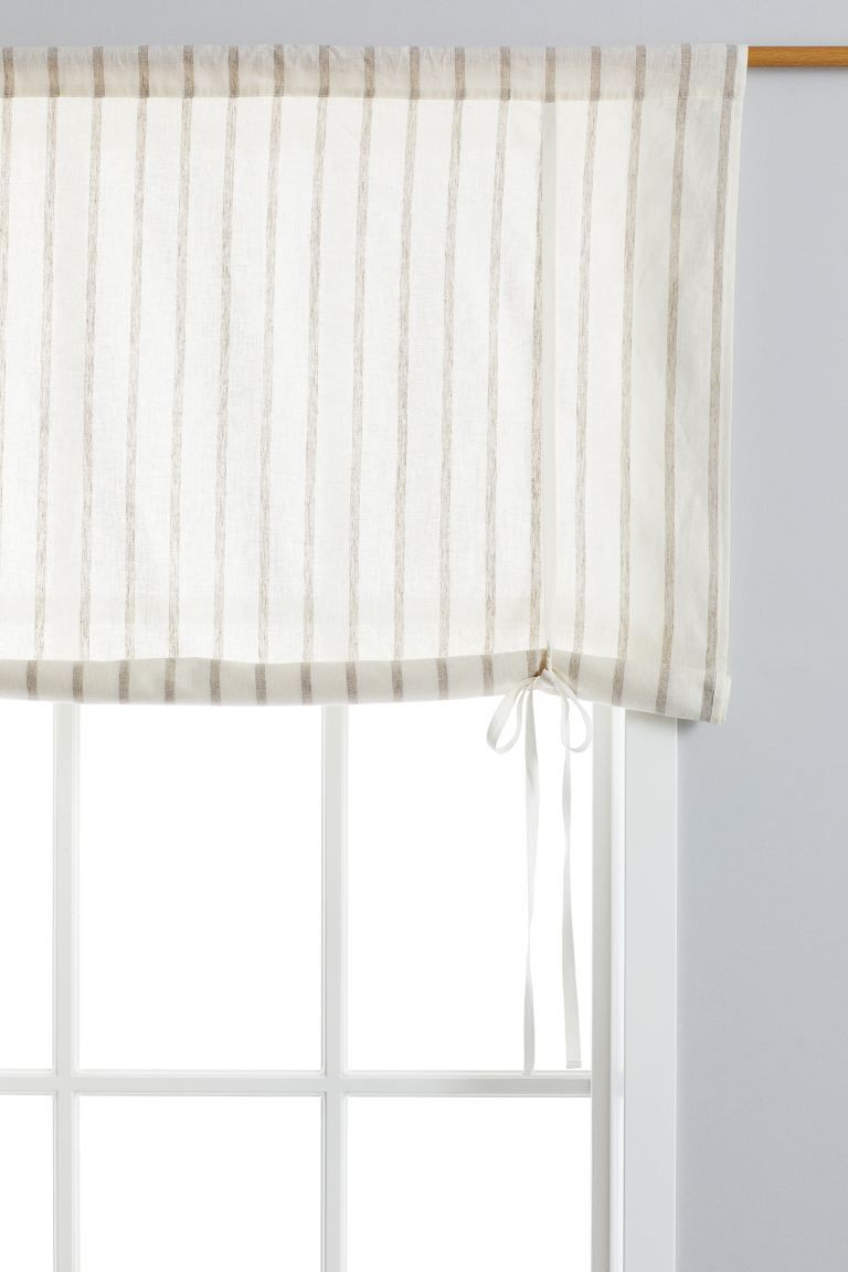 Linen-blend Roll-up Curtain | H&M (US + CA)