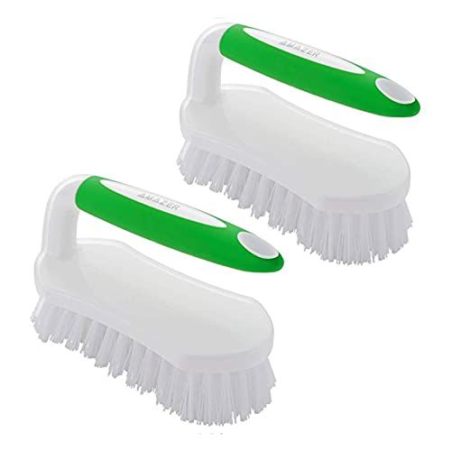 Amazer Scrub Brush Comfort Grip & Flexible Stiff Bristles Heavy Duty for Bathroom Shower Sink Carpet | Amazon (US)