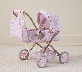 Cherry Bows Mini Doll Pram | Pottery Barn Kids