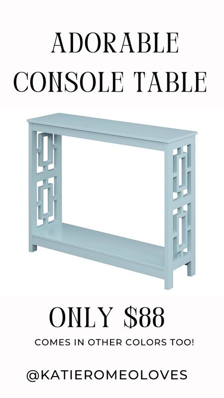This console table is only $88 and comes in other colors too!

#LTKfindsunder100 #LTKhome