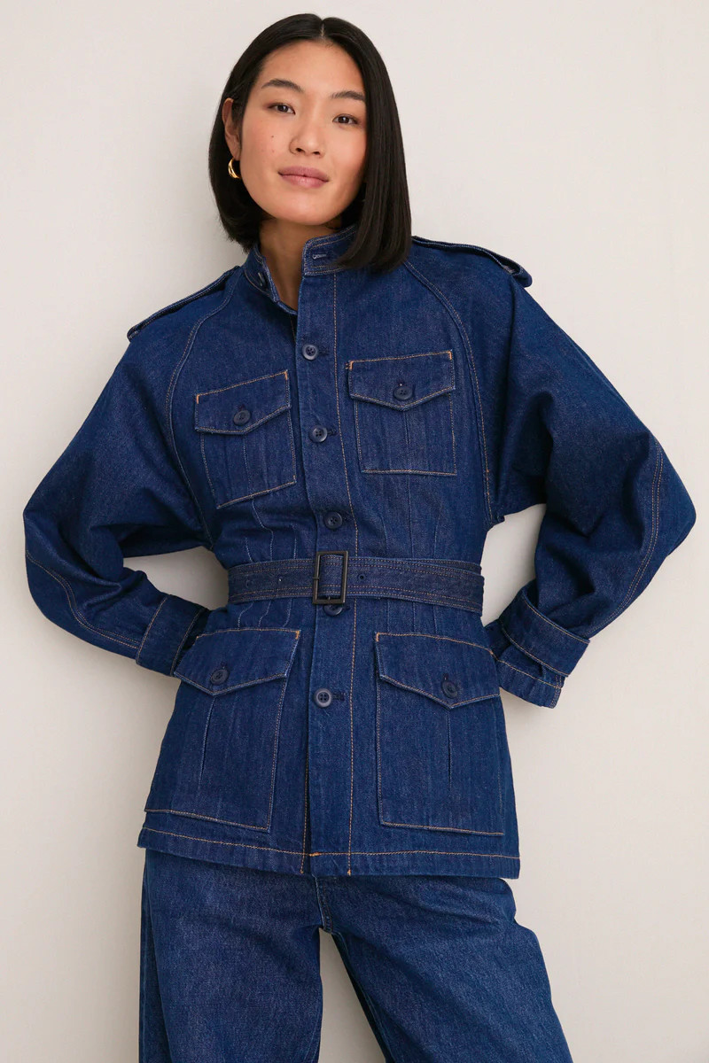 Hillsten Wash Rigid Denim Woven Field Jacket | Tuckernuck (US)