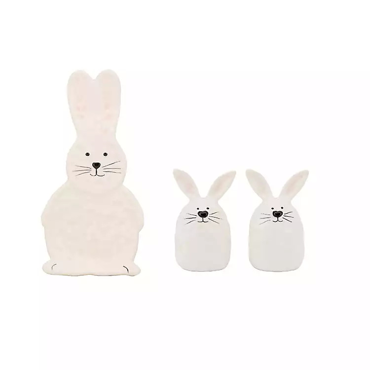 New!Bunny Salt and Pepper Shakers and Spoon Rest Set | Kirkland's Home