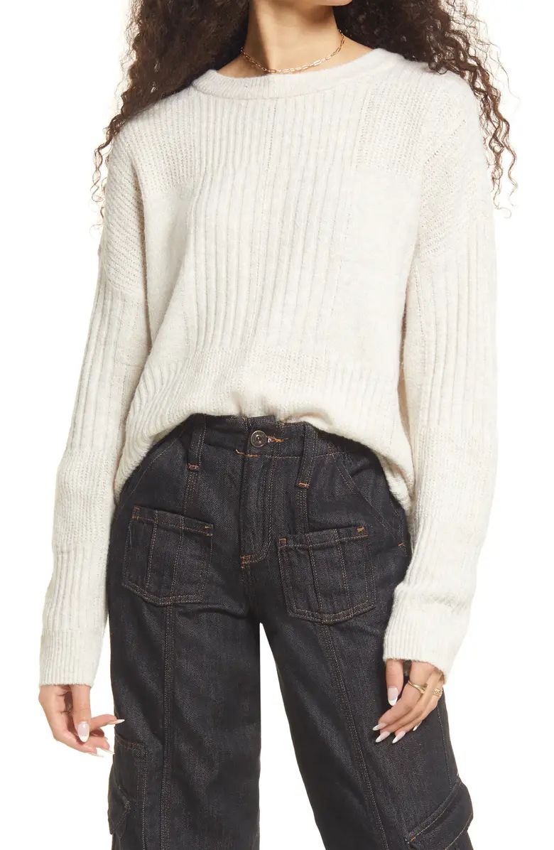 BP. Women's Cozy Patchwork Sweater | Nordstrom | Nordstrom