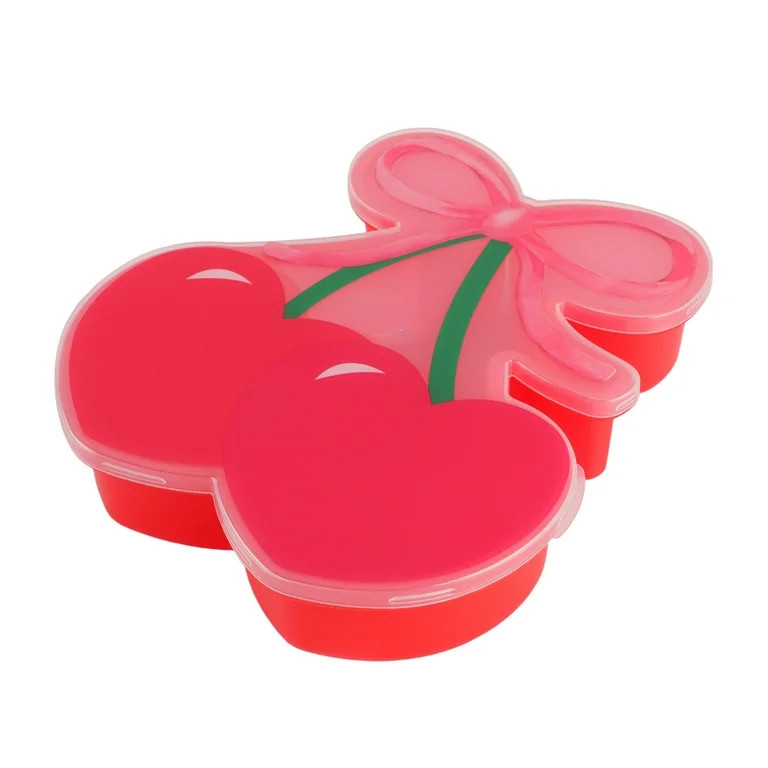 Cook with Color, Cherry Heart Shaped Snack Box, Reusable Food Storage Container with Lid, Great f... | Walmart (US)