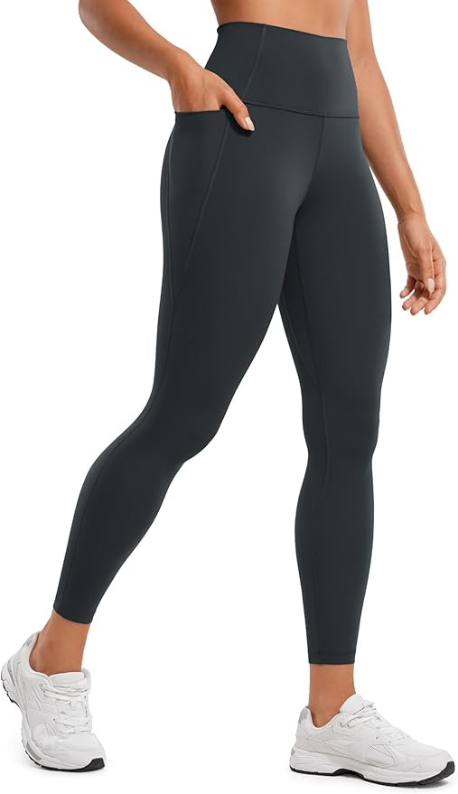 CRZ YOGA Womens Butterluxe Workout Leggings 25 Inches - High Waisted Gym Yoga Pants with Pockets ... | Amazon (US)