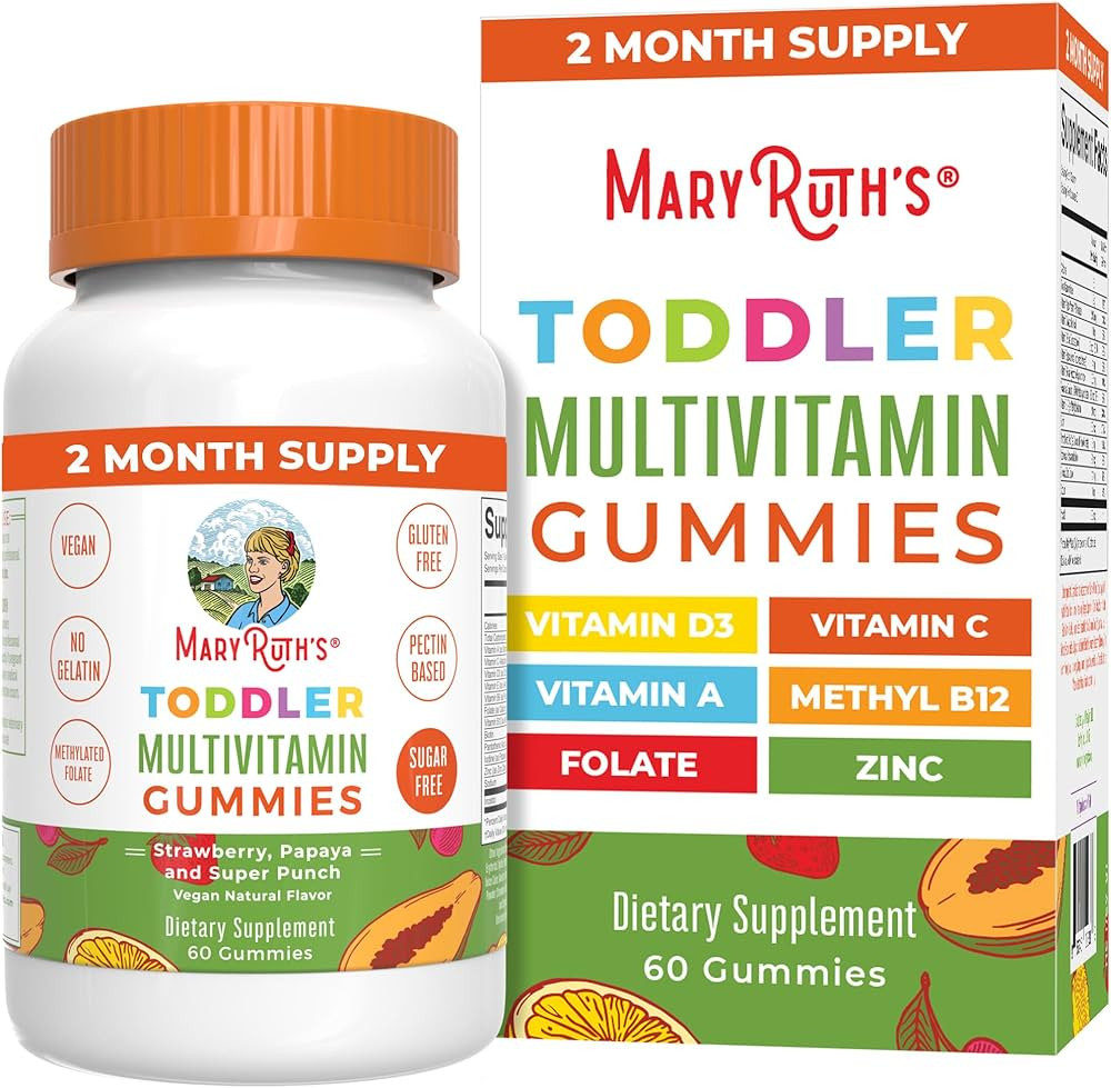 MaryRuth Organics Sugar Free Vitamin Gummies for Kids Age 2 | 2 Month Supply Multivitamin with Vi... | Amazon (US)