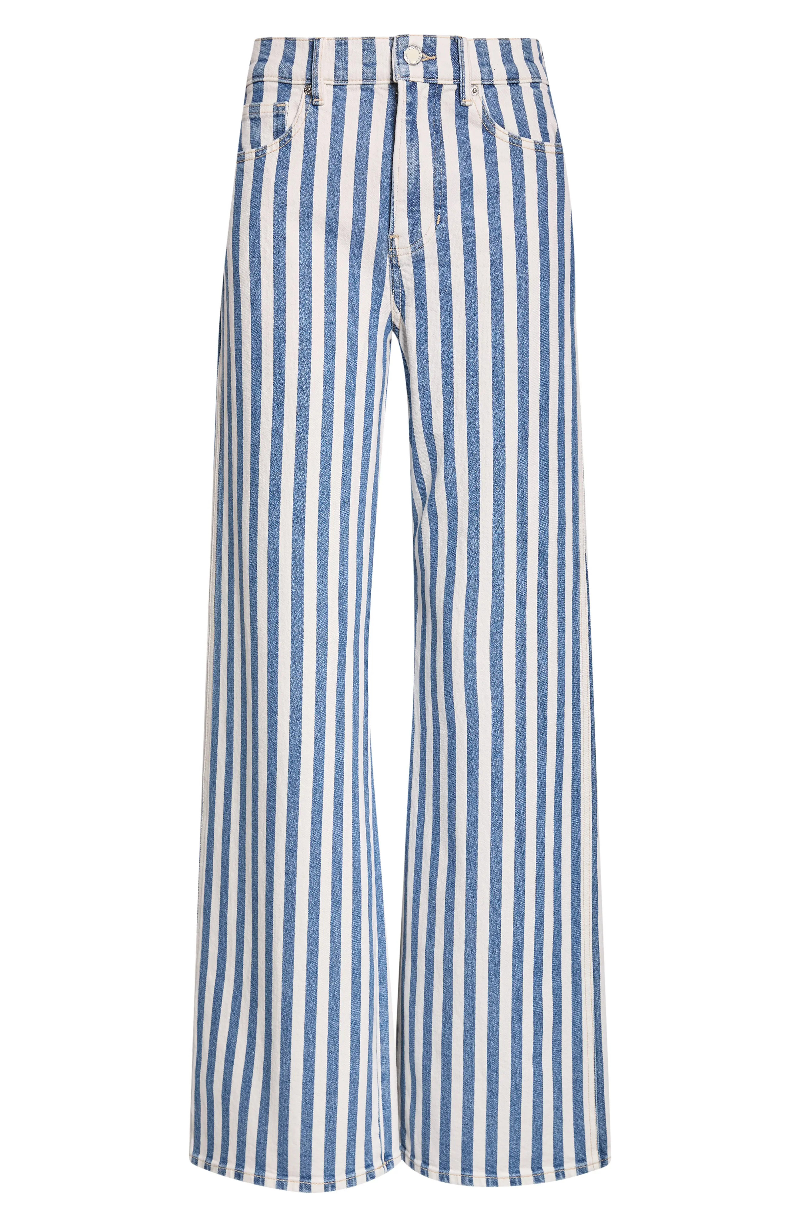 Taylor Stripe Wide Leg Jeans (Women) | Nordstrom | Nordstrom