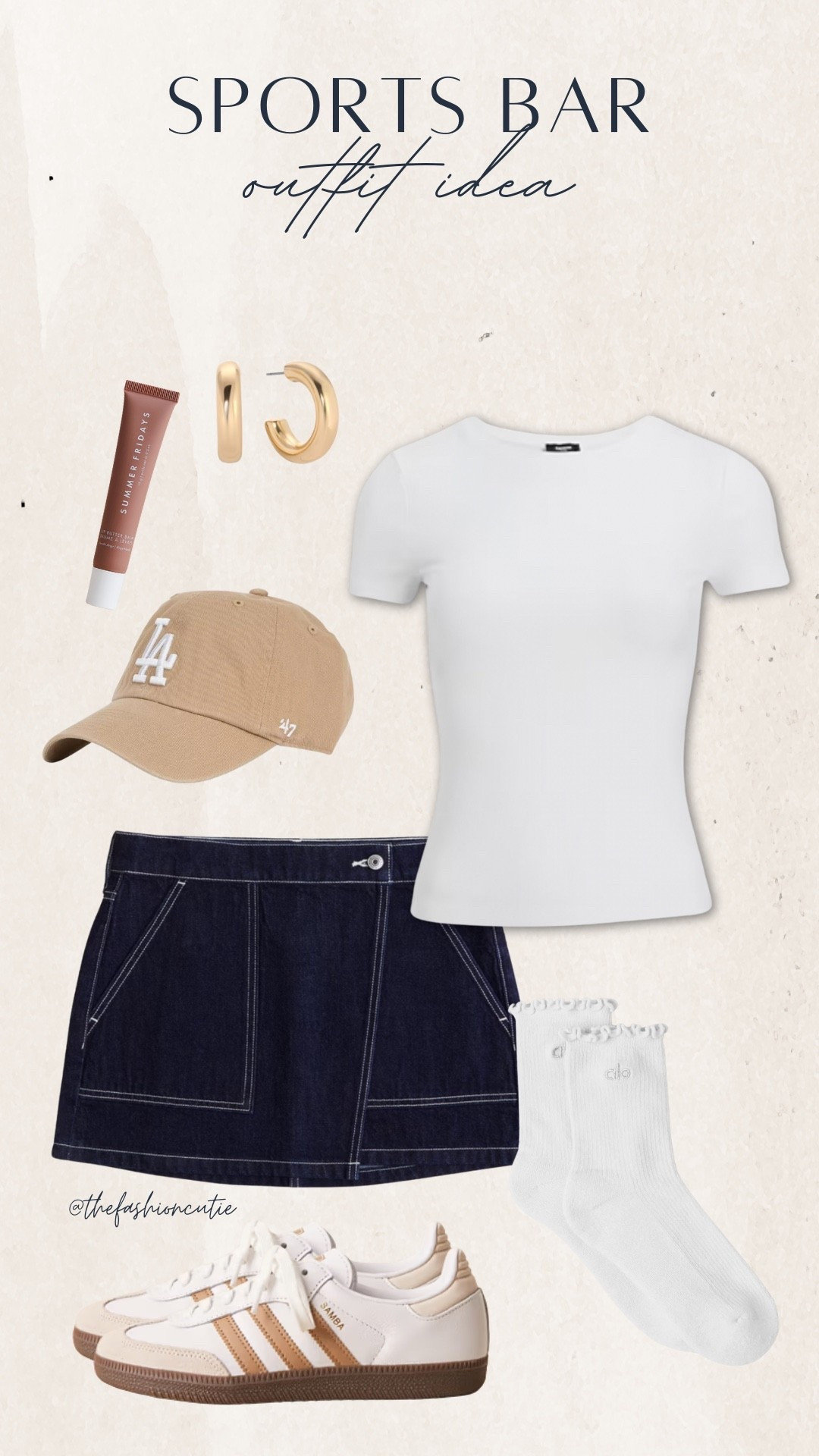 Game day but make it cute. Love pairing a denim mini with sneakers and a baby tee for a sporty, chill vibe. LA cap is a must.

#LTKShoeCrush #LTKStyleTip #LTKFindsUnder50