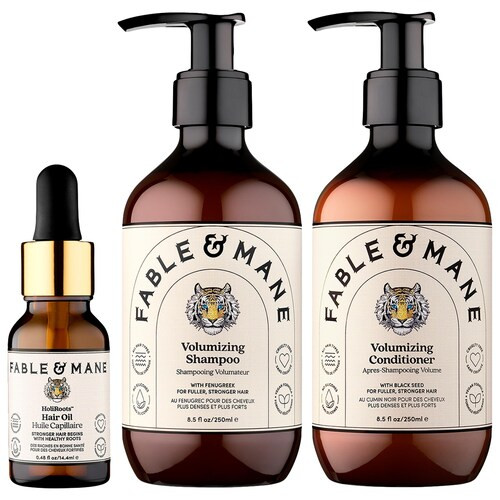 Volumizing Shampoo, Conditioner & Mini HoliRoots Pre-Wash Hair Oil Value Set | Sephora (US)