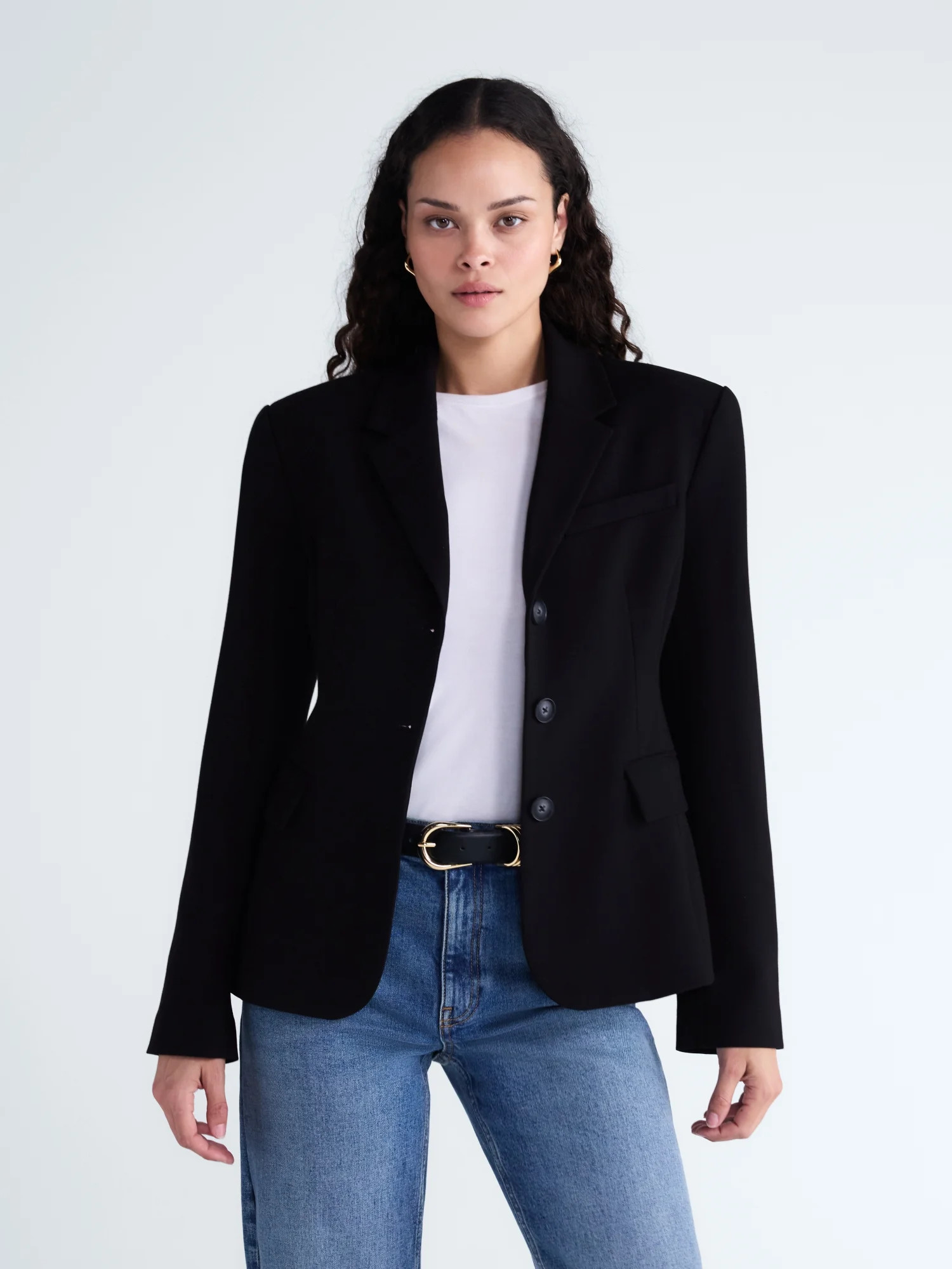 Scoop Women's and Women's Plus Notched Hourglass Blazer, Sizes XS-XXL | Walmart (US)