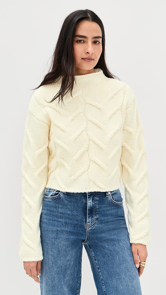 The Cable Funnel Sweater | Shopbop
