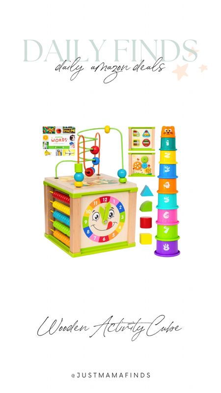 This wooden play cube is a hit with toddlers! On Amazon deal today for 40% off! 

Toddler finds, mama finds, Amazon deals, wooden play cube, Montessori toys for toddlers, kids toys, summer activities, affordable finds 

#LTKFindsUnder50 #LTKSaleAlert #LTKKids