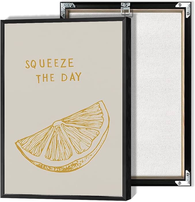 Beshdomp Trendy Squeeze The Day Posters Summer Lemon Prints Painting Positive Affirmations Person... | Amazon (US)