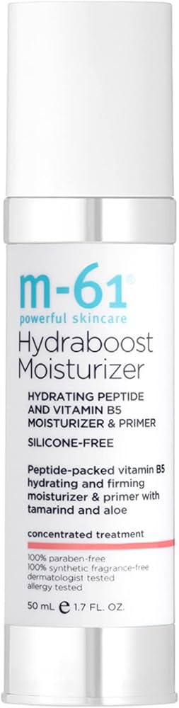 m-61 Hydraboost Moisturizer | Hydrating 2-In-1 Moisturizer + Primer With Peptides And Vitamin B5.... | Amazon (US)