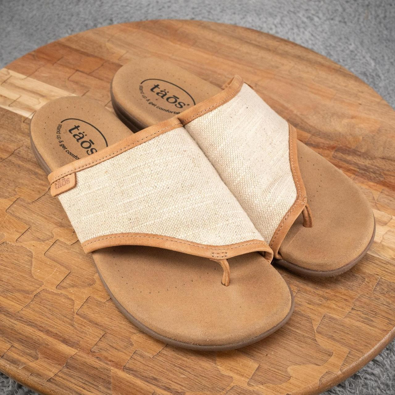 Taos Women's Sandals - Cream - US 8 | Depop US