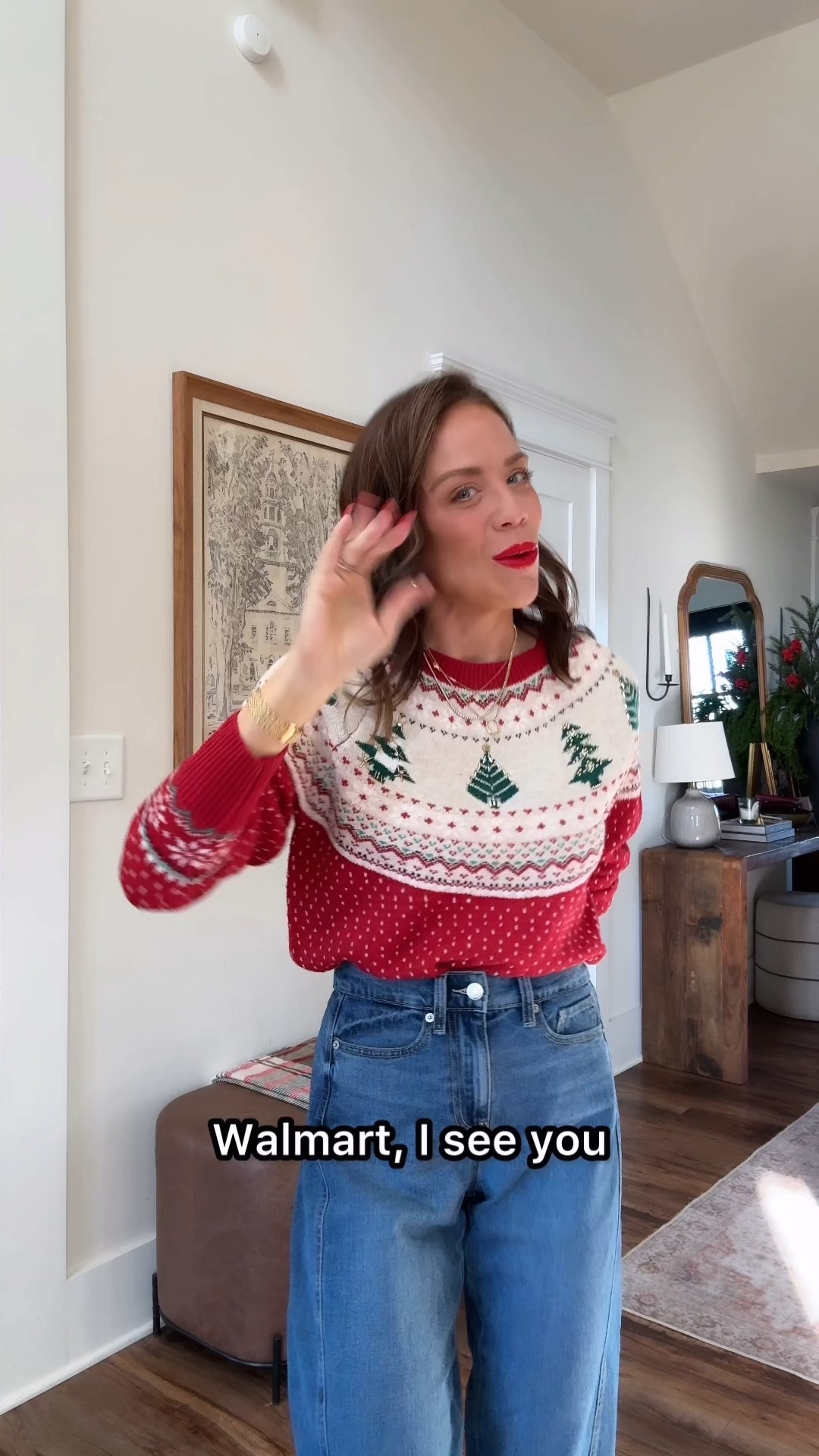 The CUTEST and softest holiday sweater for just under $20! SUCH A WIN 🎄✨ in small in size 0 jeans but they do run big 

#LTKmomlife #LTKFindsUnder50 #LTKHoliday