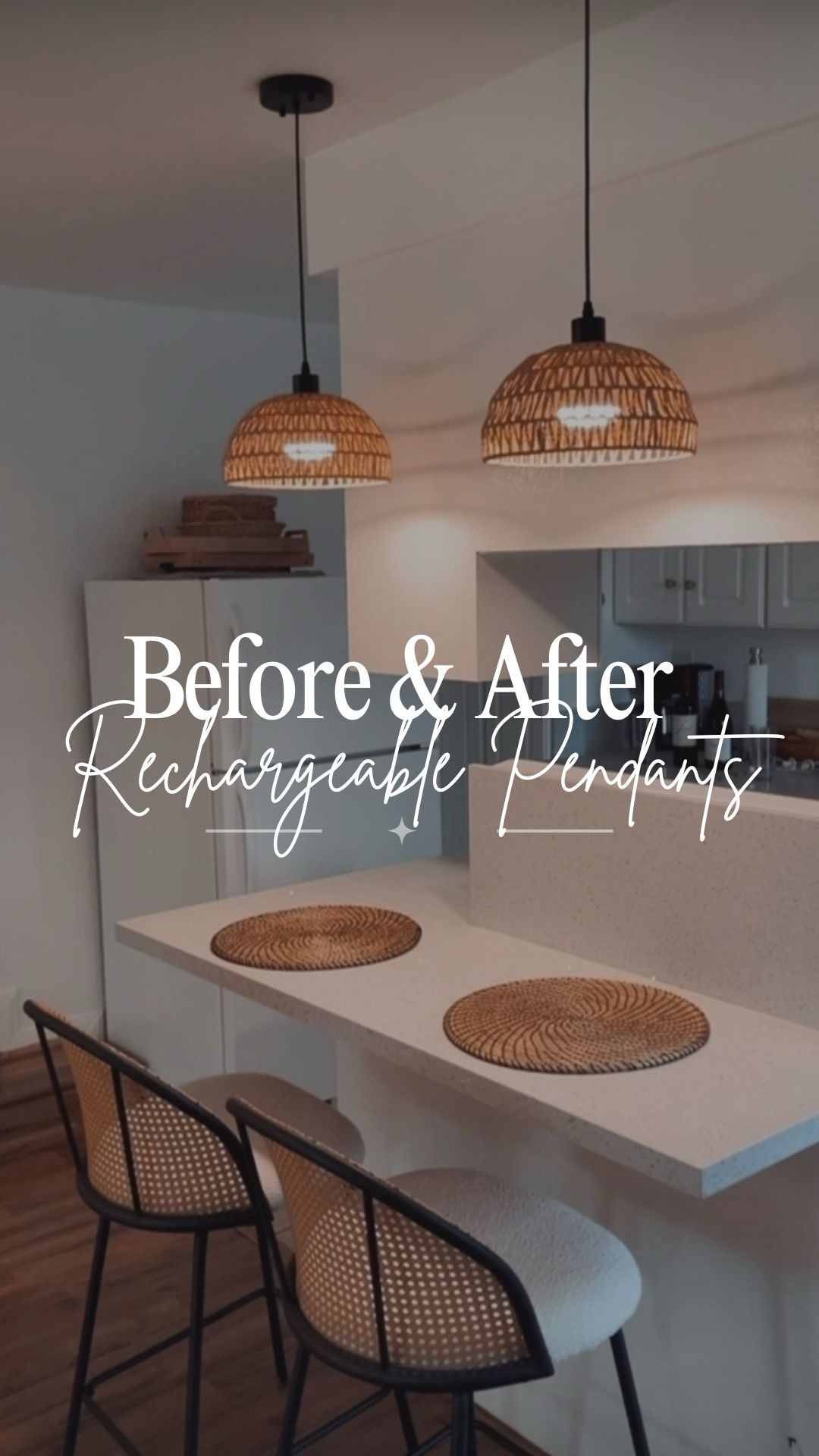 These rechargeable pendant lights are so perfect for an apartment or any place you want to add lighting but don’t have electrical hook-up. 

The length is adjustable and they work with a remote control. 👍🏻

#lighting #kitchen 

#LTKHome #LTKstorytime