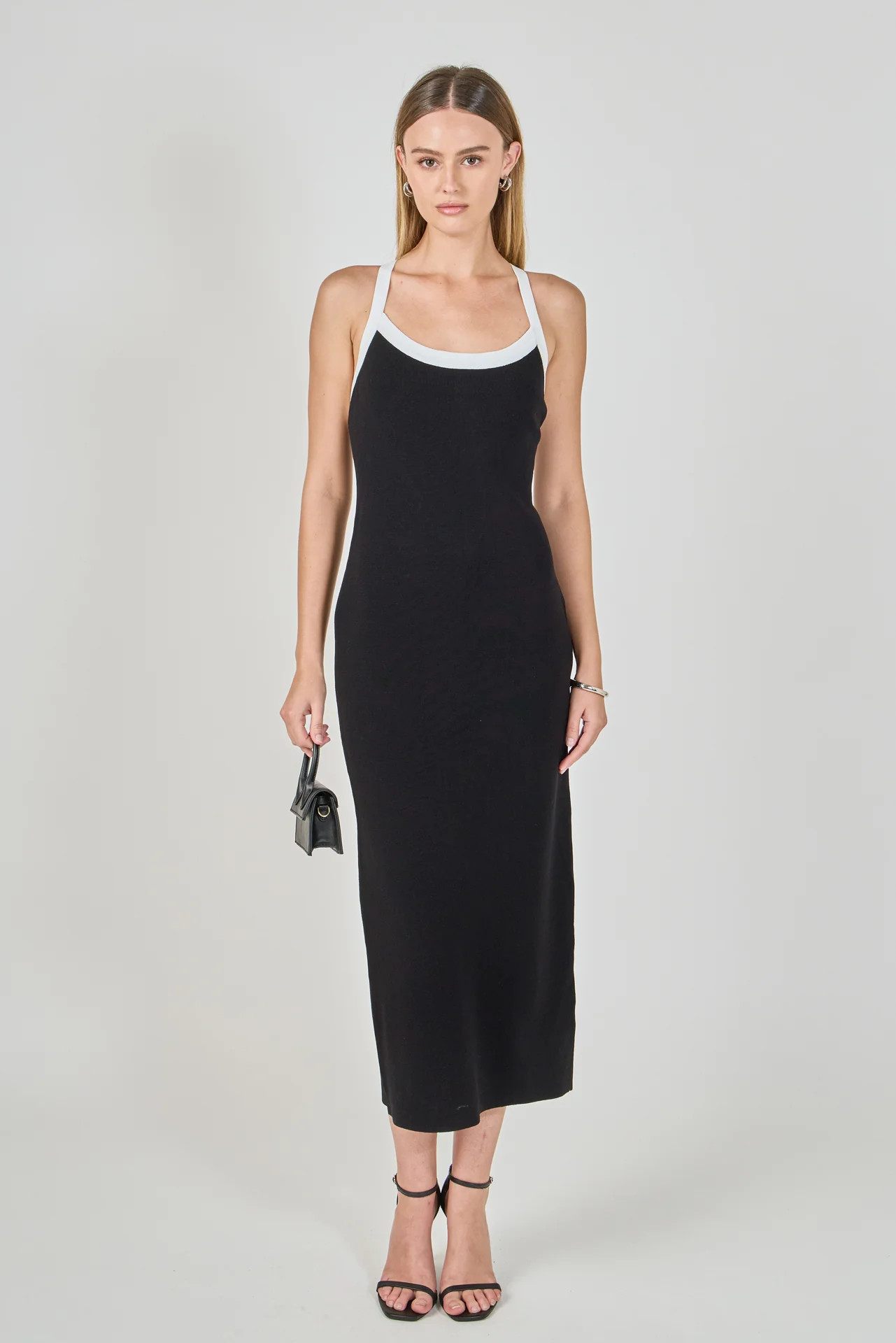 Cross Back Knit Midi Dress | Endless Rose