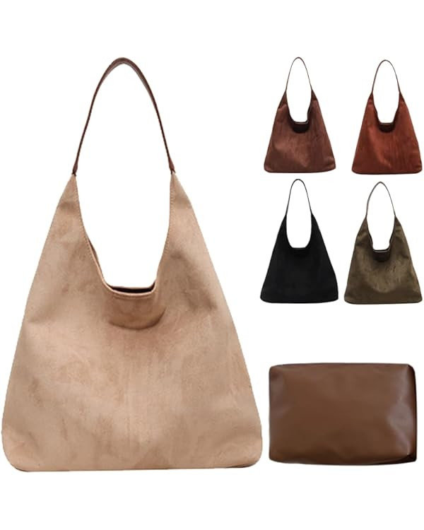 Suede Bags for Women 2024 New Suede Tote Bag for Women Suede Bag for Women Suede Purse Bag | Amazon (US)