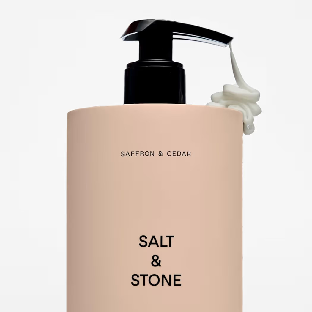 Salt & Stone Body Lotion for Women & Men | Hydrates, Nourishes & Softens Skin | Restores Dry Skin | Fast-Absorbing | Cruelty-Free & Vegan (Saffron & Cedar - 15.2 fl oz) | Amazon (US)
