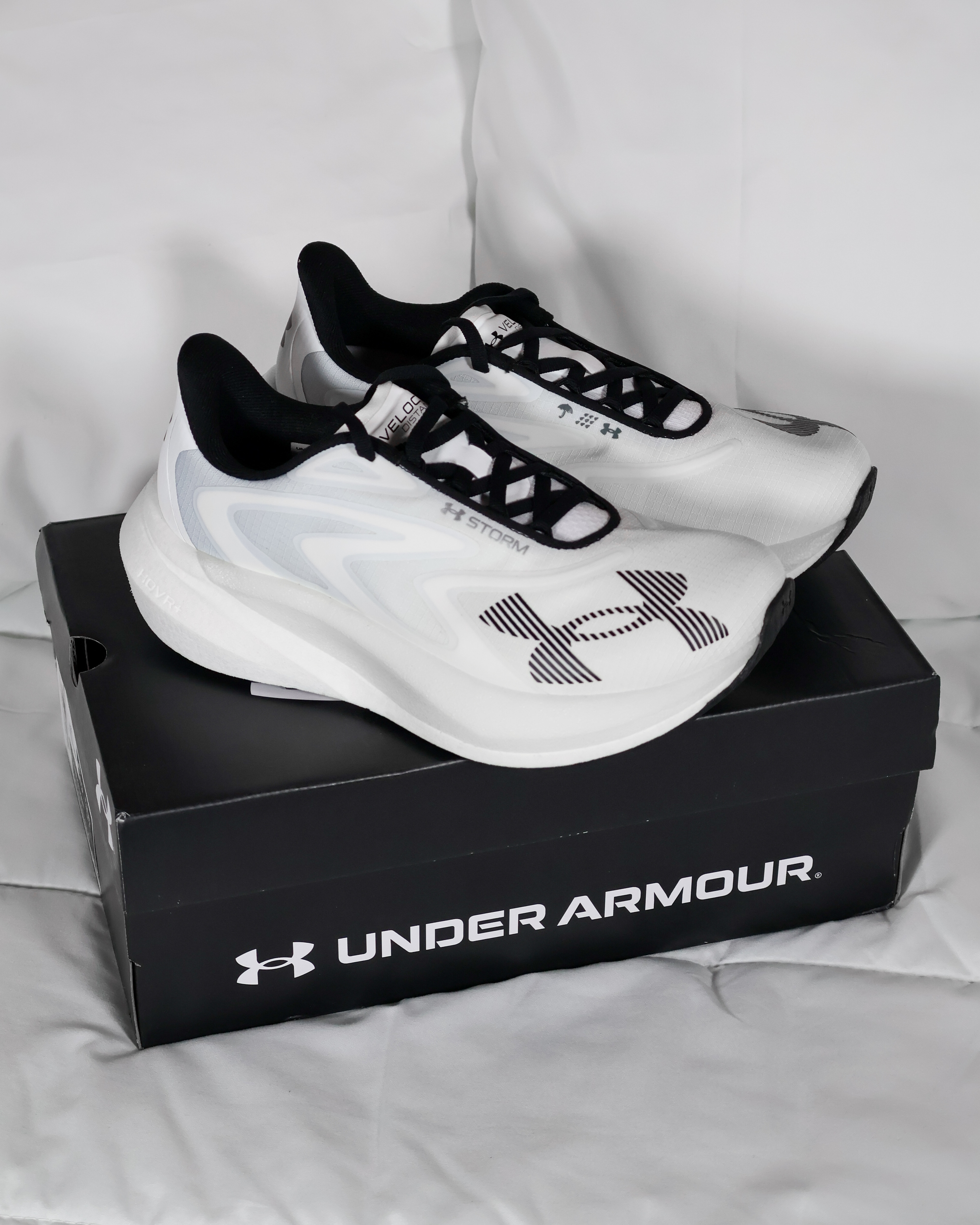 New shoes 🤍 Under Armour Velociti Distance Storm Running Shoes  

 #LTKootd #LTKActive #LTKSaleAlert