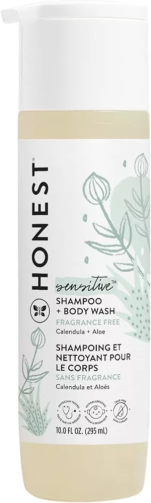 The Honest Company Silicone-Free Conditioner | Gentle for Baby | Naturally  Derived, Tear-free, Hypoallergenic | Sweet Almond Nourish, 10 fl oz