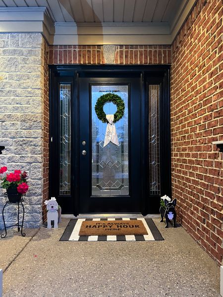 Home decor - Etsy sash tagged below🖤By Kentuckyneedlecrafts

Home - wreath - southern charm - Kentucky - black and white doormat - wreath sash - monogram wreath sash - grandmillennial - preppy - classy 

#LTKFindsUnder100 #LTKSeasonal #LTKHome