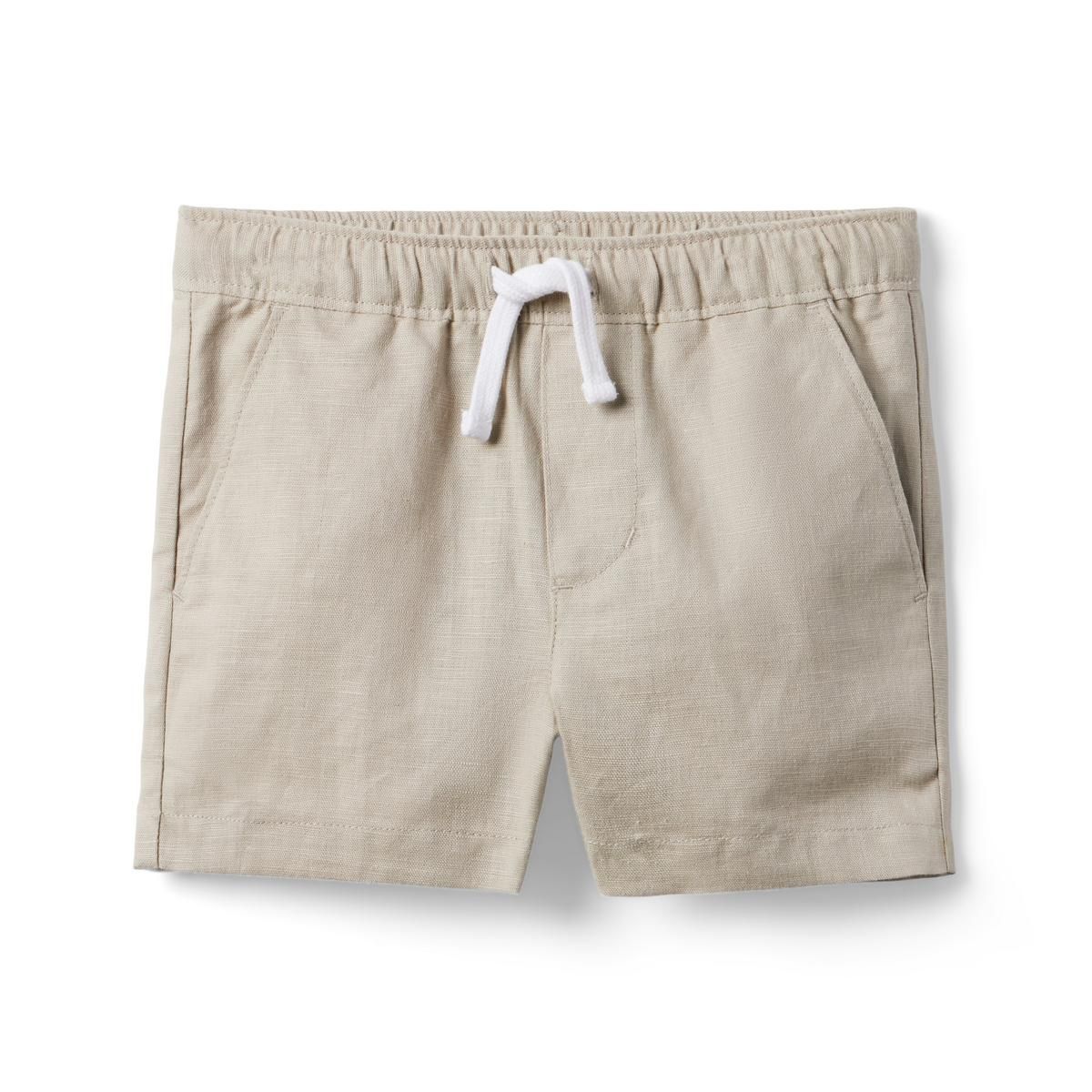 The Linen-Cotton Pull-On Shorter Short | Janie and Jack